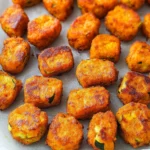 Baked Sweet Potato Zucchini Tots