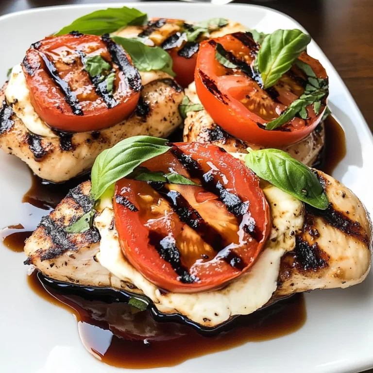 Caprese Grilled Chicken with Balsamic Reduction Recipe