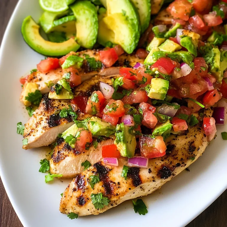 Cilantro-Lime Chicken with Avocado Salsa