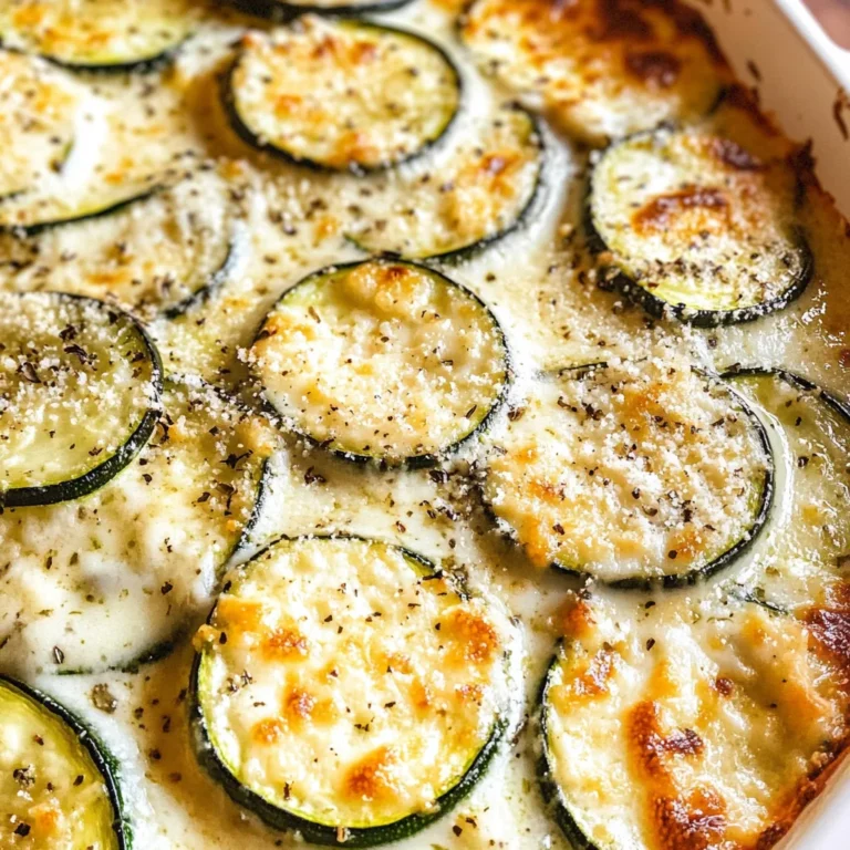Creamy Parmesan Zucchini