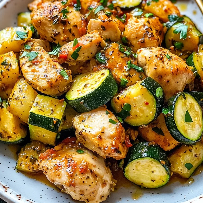 Easy Baked Chicken and Zucchini Recipe