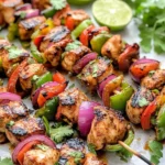 Fajita Chicken Kebabs