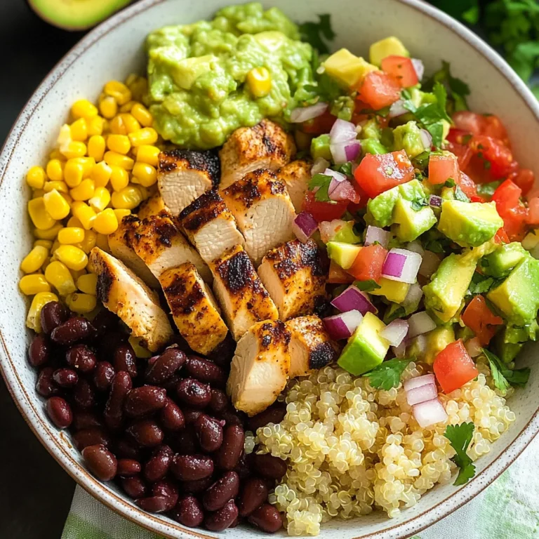 Grilled Chicken Burrito Bowls with Avocado Salsa