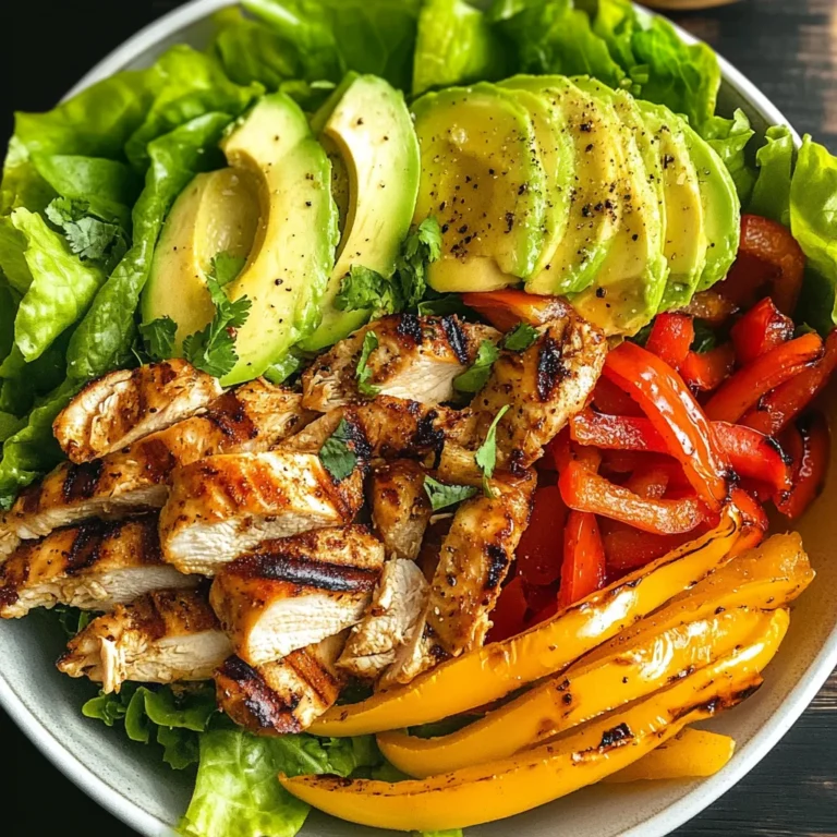 Grilled Chili Lime Chicken Fajita Salad