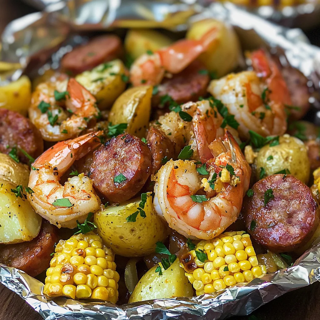 Grilled Shrimp Boil Packets
