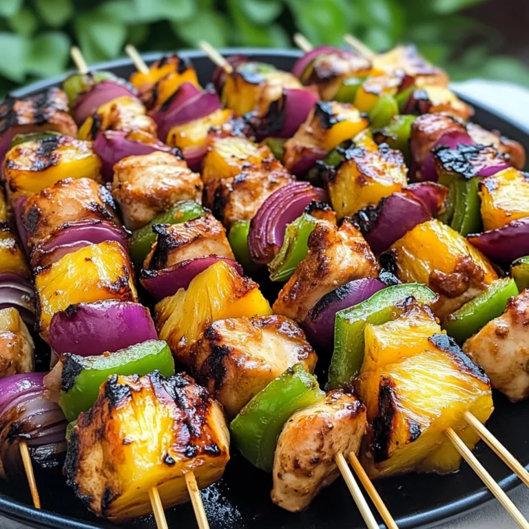 Hawaiian Chicken Kebabs