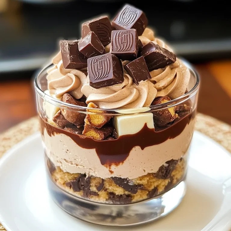 Mini Reese's Chocolate Peanut Butter Cheesecake Trifles