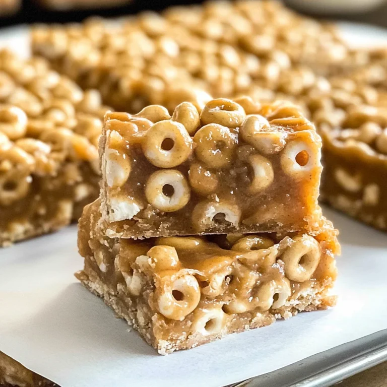 No Bake Peanut Butter Cheerio Bars