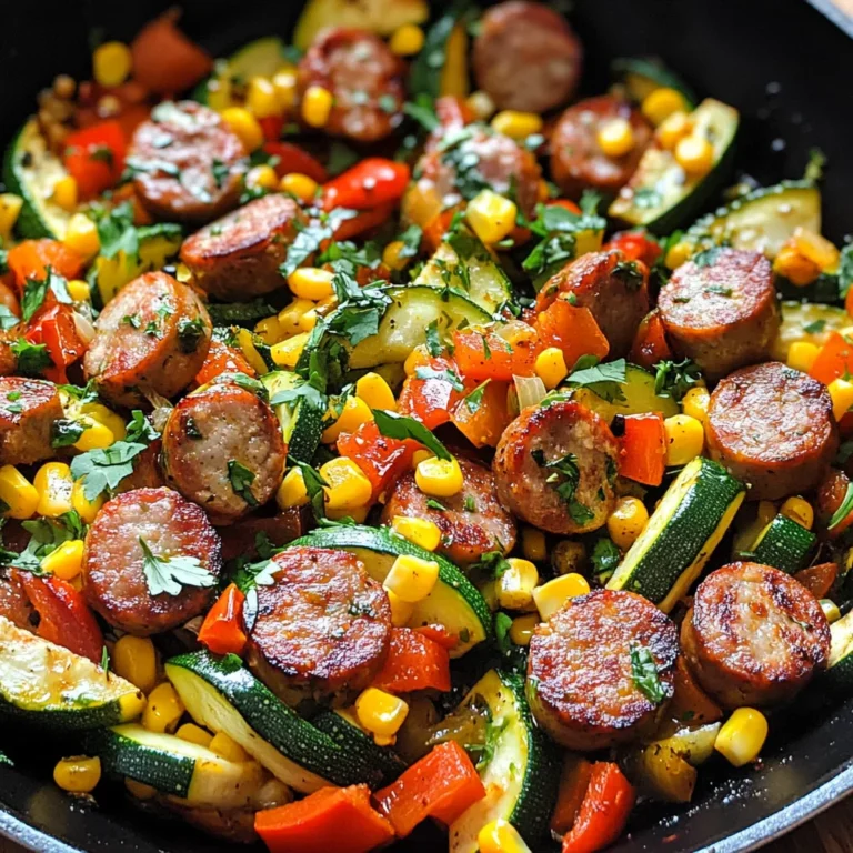 Sausage and Veggies Skillet - 30 Minute, One-Pan Meal