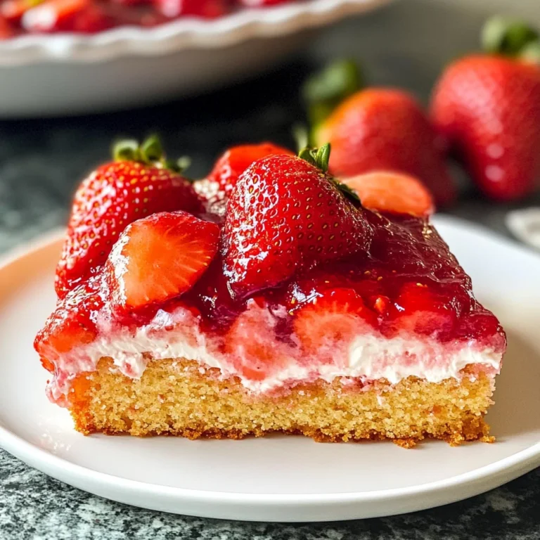 Upside Down Strawberry Cake