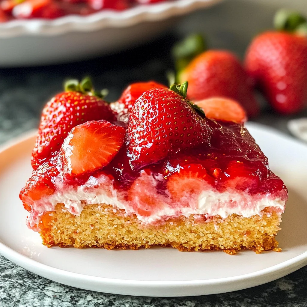 Upside Down Strawberry Cake