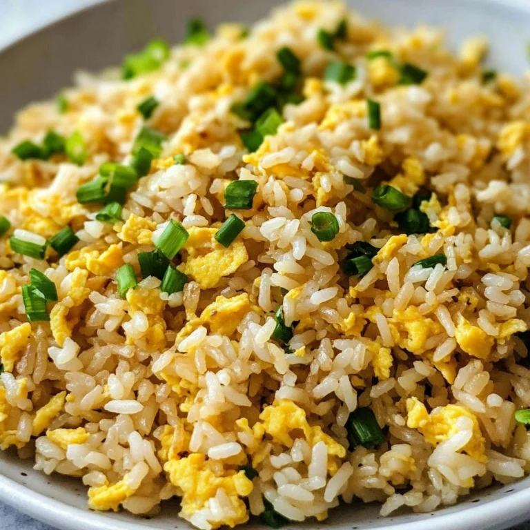 10 min. Easy Egg Fried Rice (only 6 ingredients!)