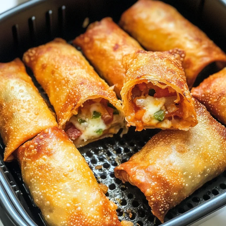 Air Fryer Pizza Egg Rolls