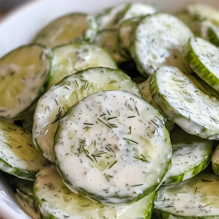 Creamy Cucumber Salad