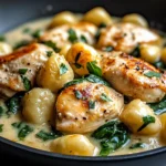 Creamy Garlic Chicken Gnocchi Skillet