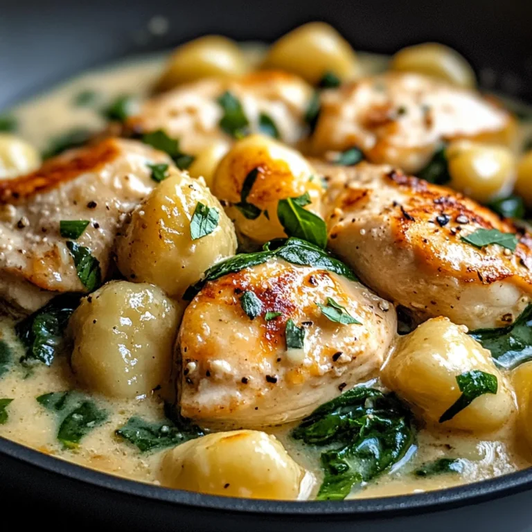 Creamy Garlic Chicken Gnocchi Skillet