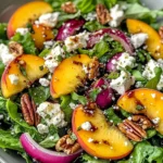 Simple Peach Feta Salad