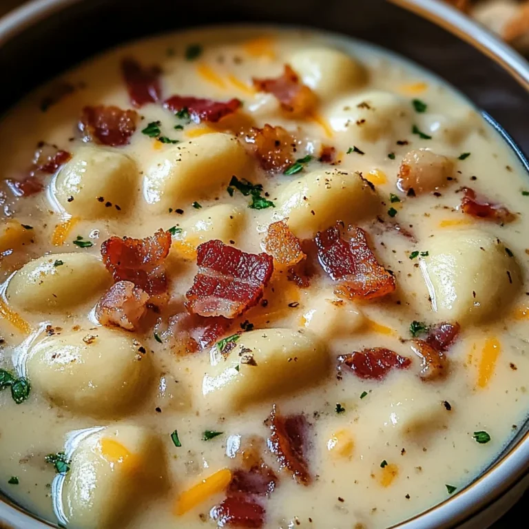 Turkey Bacon Cheddar Gnocchi Soup – A Rich and Creamy Comfort Meal
