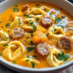 Butternut Squash Sausage Tortellini Soup Recipe