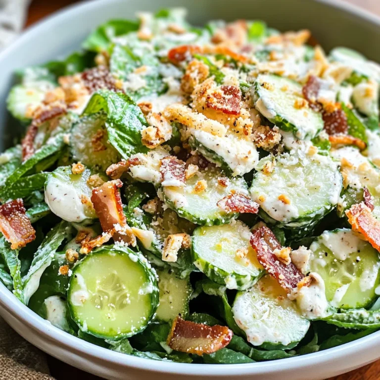 Cucumber Caesar Salad