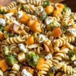 Fall Pasta Salad with Butternut Squash and Brussels