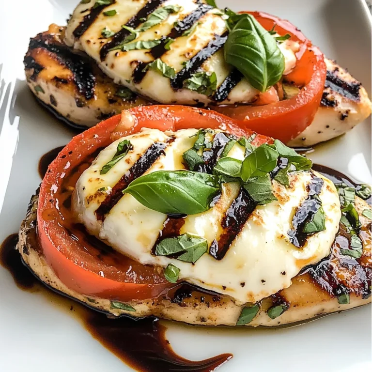 Grilled Chicken Caprese