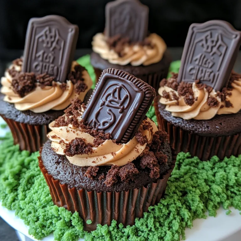 Halloween Graveyard Cupcakes