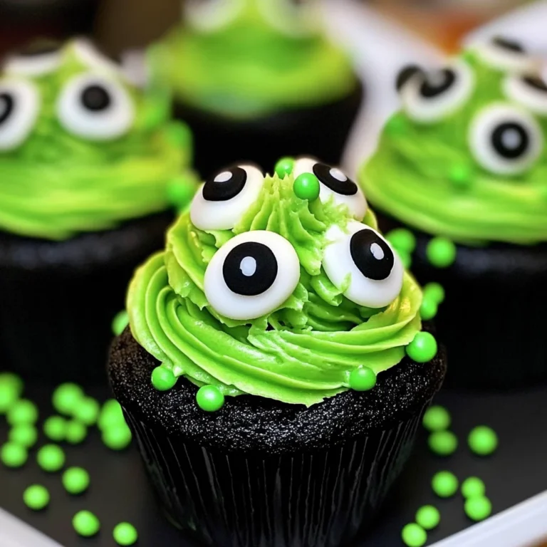 Halloween Slime Cupcakes