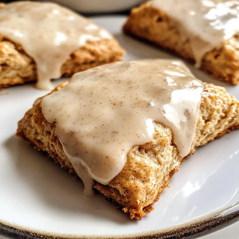 Homemade Chai Scones with Maple Chai Glaze