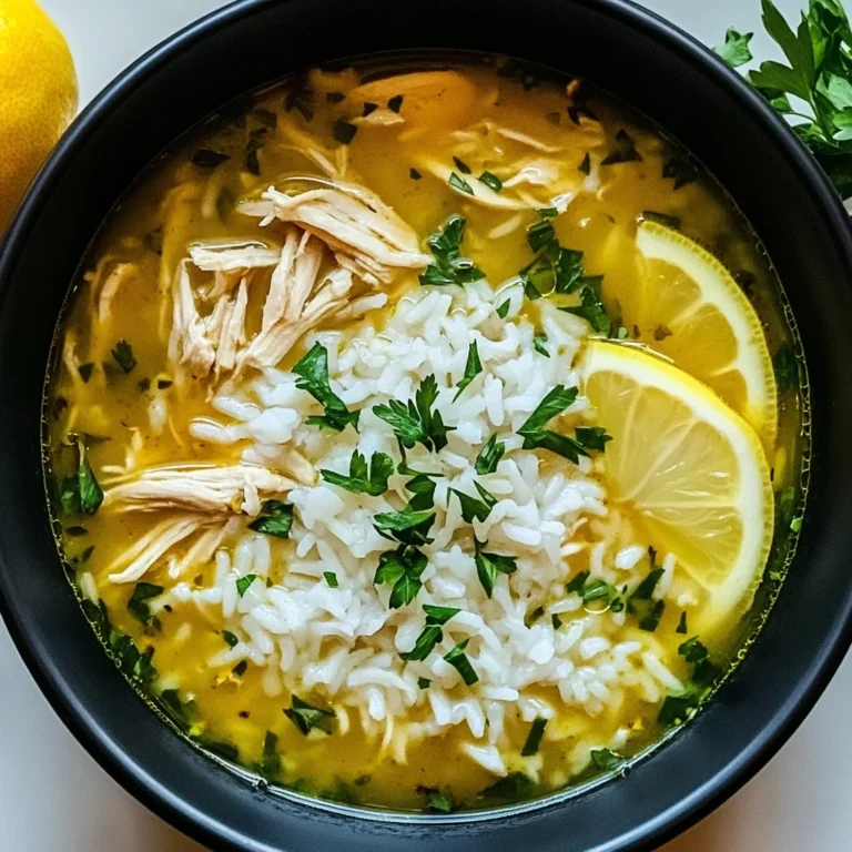 Lemon Ginger Turmeric Chicken and Rice Soup