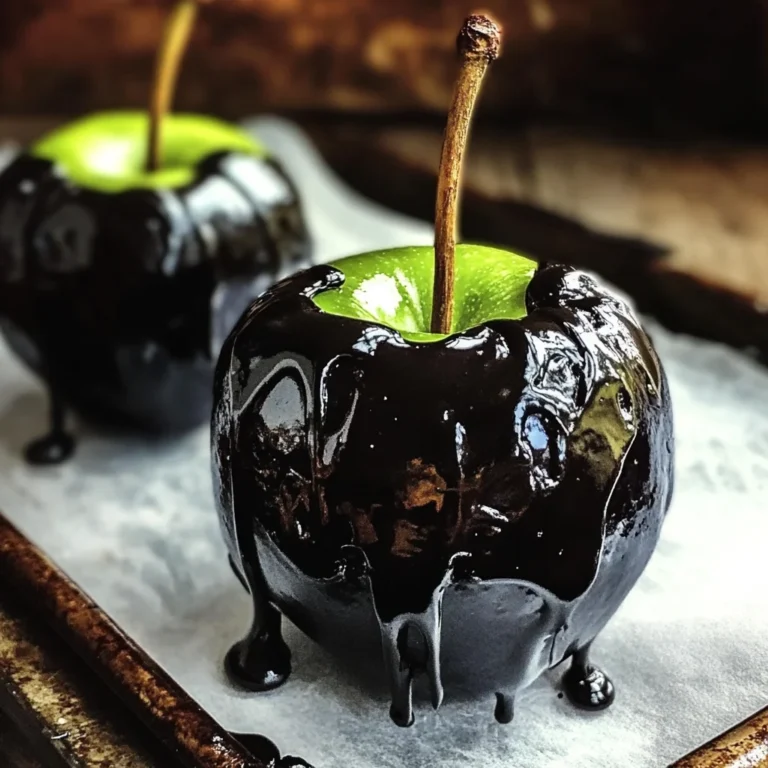 Poison Toffee Apples for Halloween