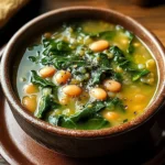 Spinach, Lentil, and Butter Bean Soup