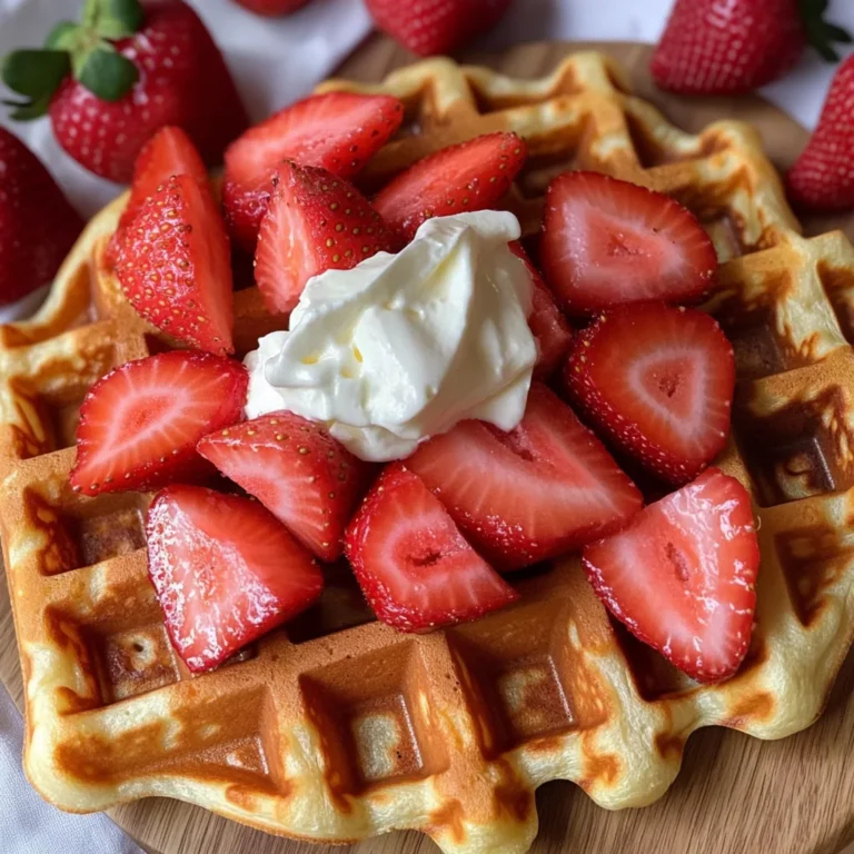 Strawberry Waffles Recipe