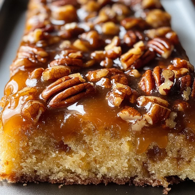 Upside-Down Caramel Pecan Cake