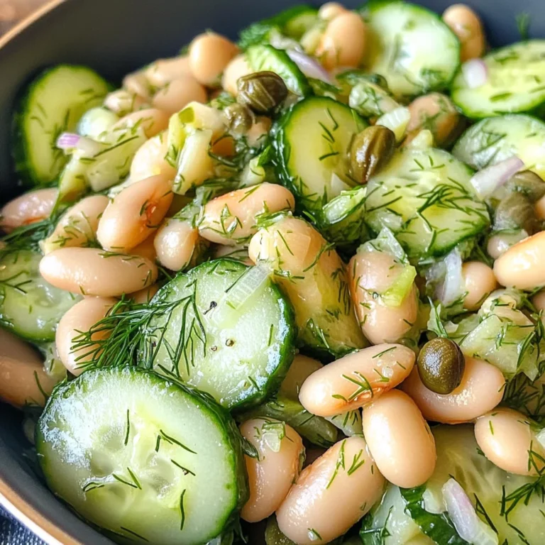 White Bean and Cucumber Dill Salad